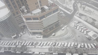 下午又開始下雪了  一會兒功夫都白色了 O(∩_∩)O哈哈哈~