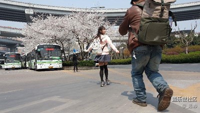 追拍在櫻花祭