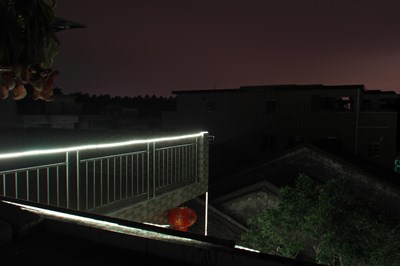 缺乏夜景的晚上