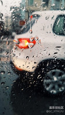 車窗雨滴