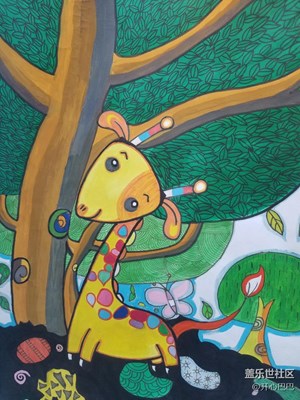 小孩子的畫(huà)，可以當(dāng)壁紙了