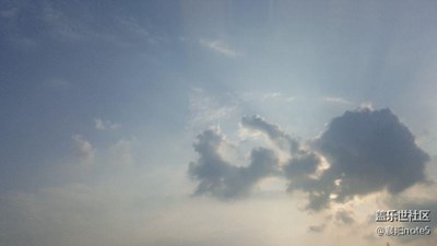 灰色的云