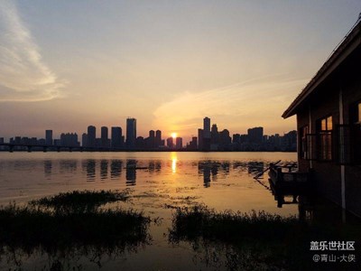 沙湖夕陽