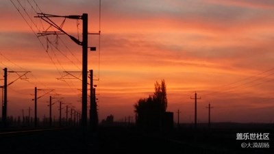 我與晚霞有個約會，石河子市，夕陽晚霞