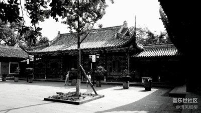 【黑白影像】+綿陽市+草堂古風(fēng)遺韻，