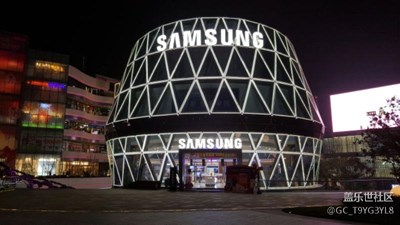 大悅城夜景（三星專賣店很漂亮哦）