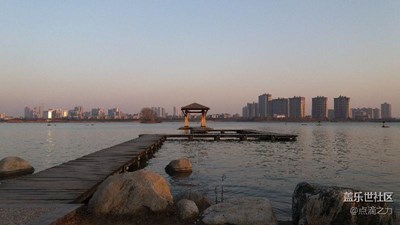 徐州冬日沒霾的大龍湖