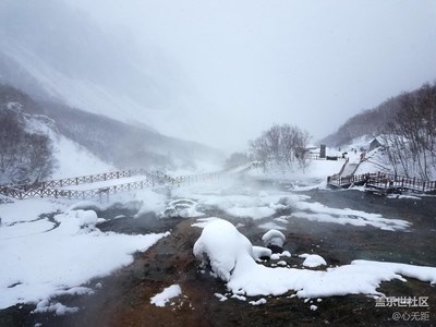 長白山雪景