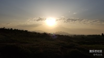 早晨，又一輪初升的太陽。