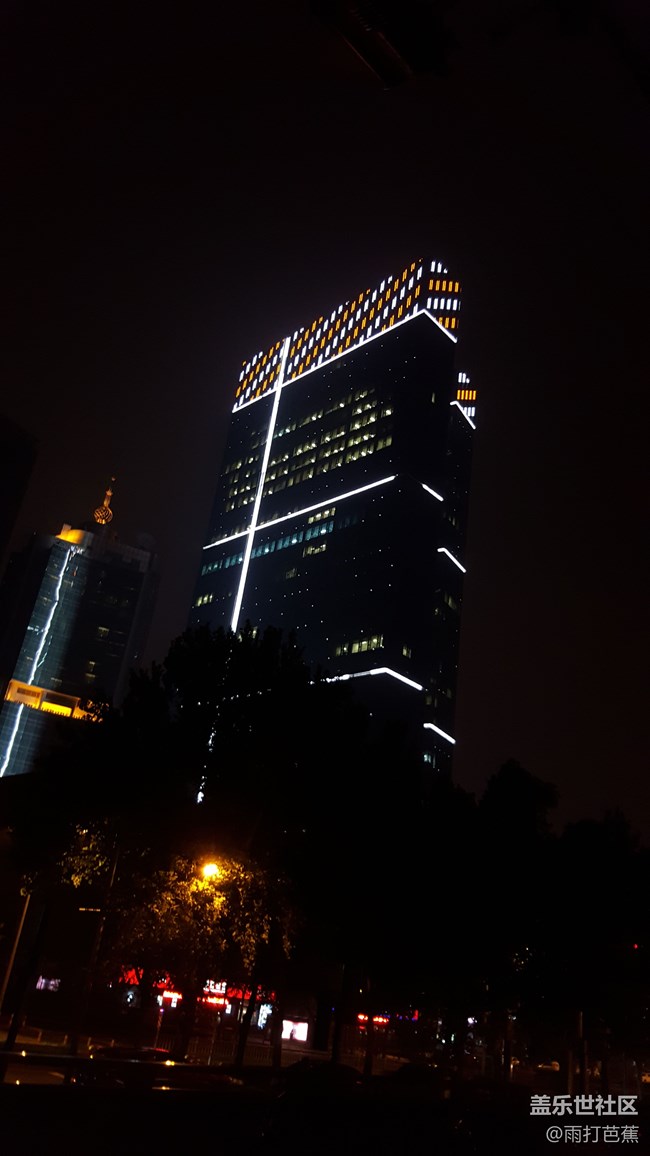 拍攝的夜景
