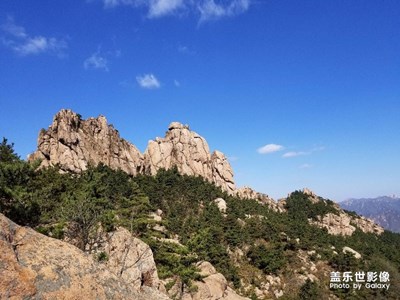 周末嶗山一景。美麗凍人