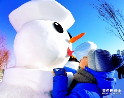 冰雪人與孩子有個約會
