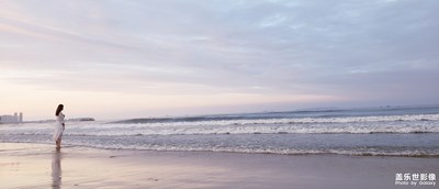煙大海濤美景