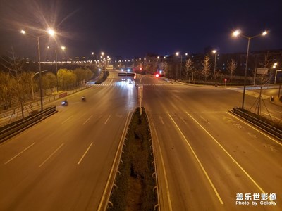 夜晚的景色note9 拍攝