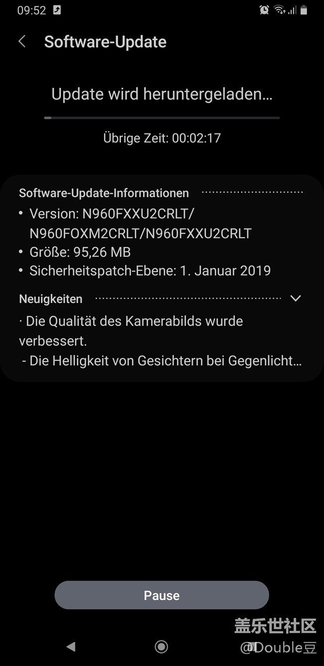 勁爆：Galaxy Note 9開始推送正式版Android Pie更新！