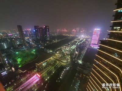 試拍夜景，