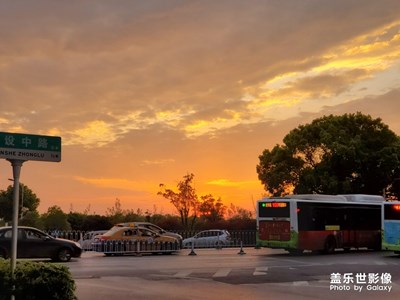 【陽光的味道】夕陽染紅的天