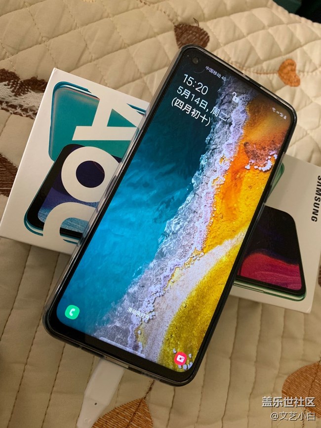 【三星網(wǎng)上商城A系列新品曬單】真香元氣淺灘藍色A60到手了