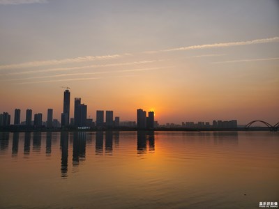 【渔舟唱晚】夏初日落时分的长沙北辰三角洲江畔