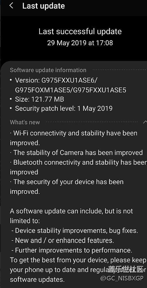 三星Galaxy S10重新推送更新，目前僅限瑞士