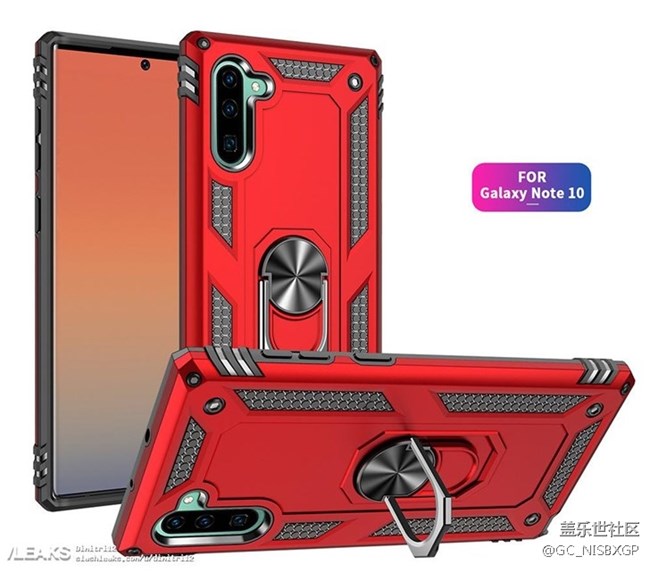 三星Galaxy Note 10保護殼渲染圖曝光