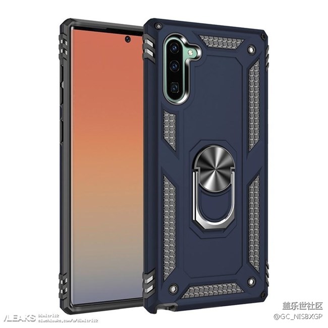 三星Galaxy Note 10保護殼渲染圖曝光