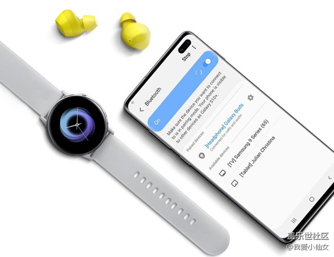 堪稱絕配，三星S10機(jī)皇+GalaxyBuds伴侶簡直太酷了