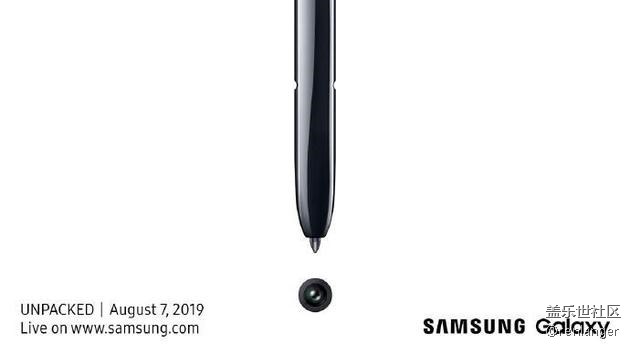 三星正式宣布:Galaxy Note 10將于8月7日發(fā)布 三星正式宣布:Galaxy Note 10將于8月7日發(fā)布