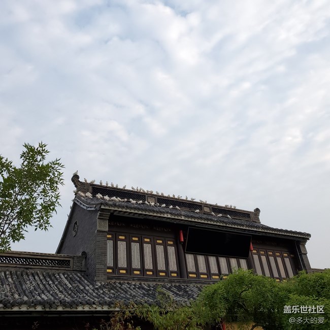 西安天氣比較熱出去吃個面然后拍拍鴿子和天空