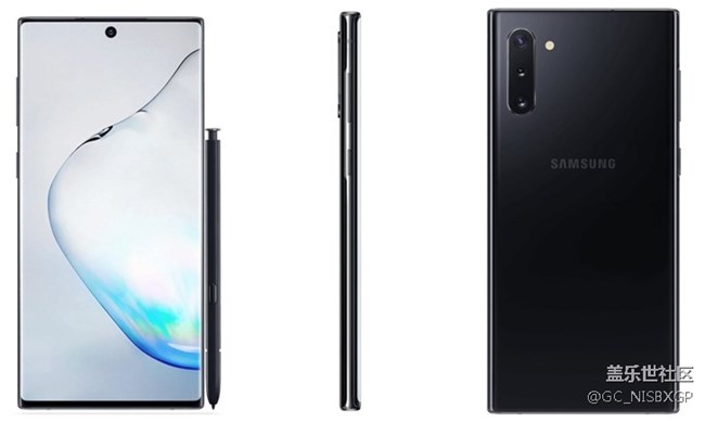 三星Galaxy Note 10官方渲染圖首曝：邊框極窄