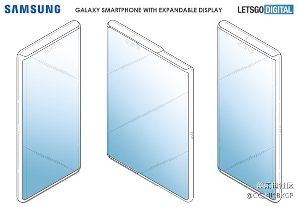三星新手機(jī)大屏專利曝光：屏幕可抽拉設(shè)計