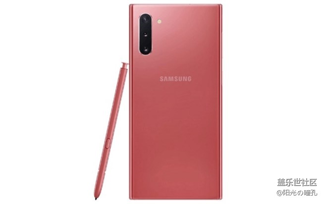 三星Galaxy Note 10全新粉紅配色渲染圖曝光
