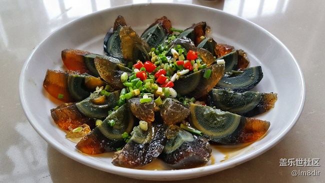 家常菜之涼拌皮蛋