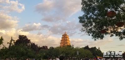 大雁塔，黃昏下的風云變化！