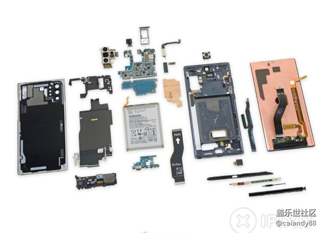 三星Note10+ 5G手機(jī)拆解
