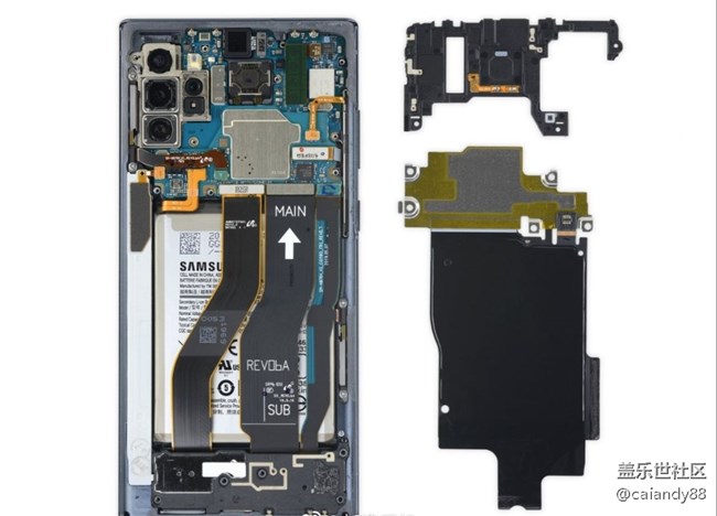 三星Note10+ 5G手機(jī)拆解