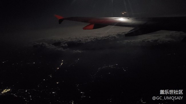 飛機上夜拍