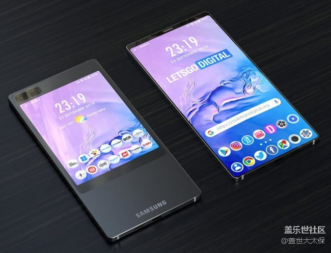 三星前后雙屏幕手機(jī)設(shè)計(jì)公布