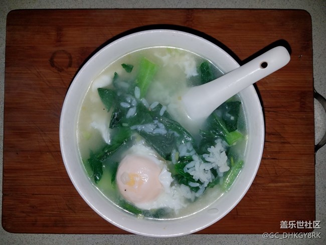 【温暖早餐】+清淡的菜泡饭+营养的老鸡汤