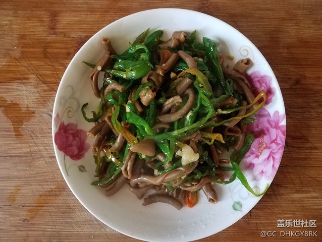 下飯菜---青椒炒鴨腸