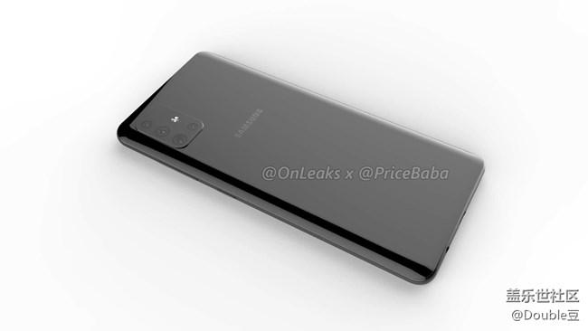 后置四攝，屏幕居中開(kāi)孔：Galaxy A51渲染圖曝光