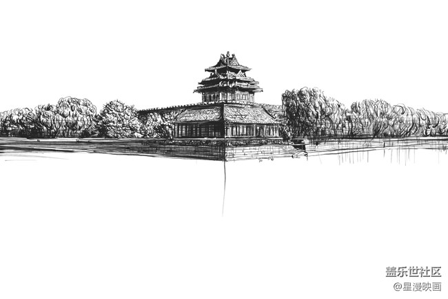 我用三星蓋樂(lè)世Note10畫(huà)魅力北京-紫禁城角樓