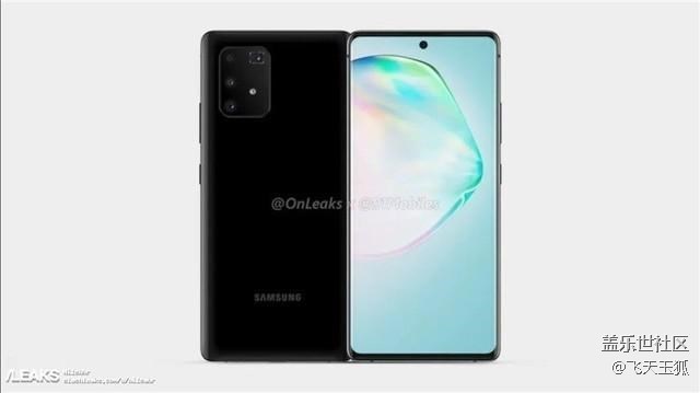 三星S10 Lite渲染圖曝光 居中打孔+潛望式四攝 三星S10 Lite渲染圖曝光 居中打孔+潛望式四攝