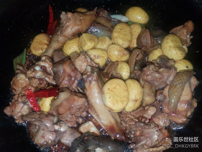 【年末美食】+板栗燒雞