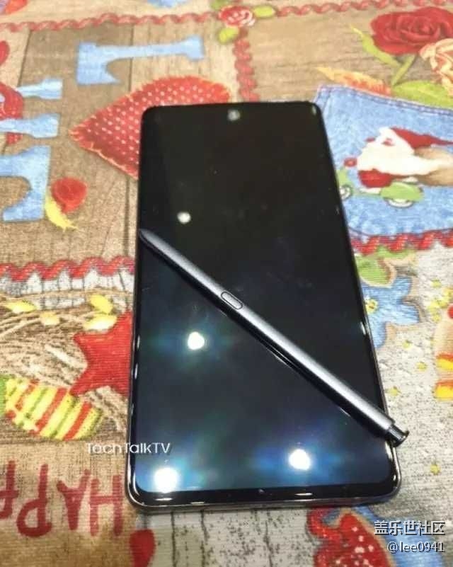 三星Note10 Lite真機(jī)照曝光 矩形三攝+S-Pen