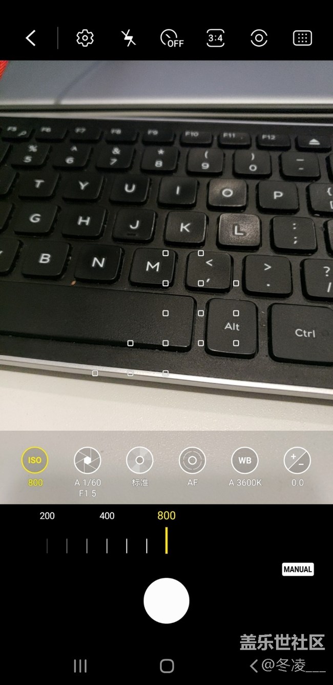 升級UI2.0后，相機專業(yè)模式，還是ISO800，曝光10S？怎么辦？