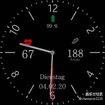 我最喜歡的表盤。