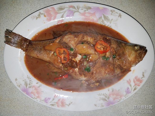 【家常菜】+紅燒鱸魚