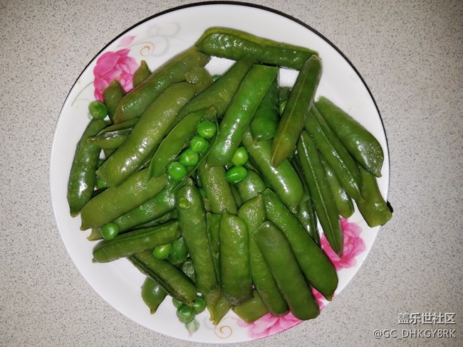 【我家的绿色美食】+盐水豌豆荚
