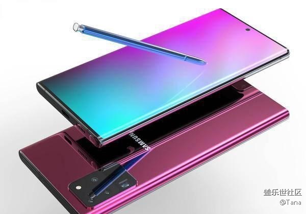 三星Note20，100%的屏占比！